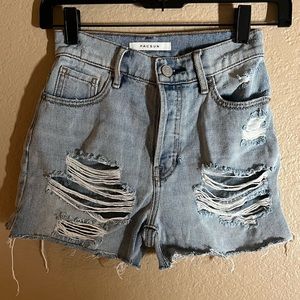 Pacsun Cute Distressed Jean Shorts